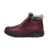 oiangi Snow Boots for Women Platform Ankle Booties Leather Zipper Thickened Plush Warm Flat Booties Comfortable Winter Non-slip Ladies Shoes view 1