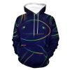 Stylized Rainbow Axolotl Hoodie Pullover Hooded Sweatshirt Casual Sweater Tops with Pocket for Men Women 3XL view 1