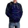 Stylized Rainbow Axolotl Hoodie Pullover Hooded Sweatshirt Casual Sweater Tops with Pocket for Men Women 3XL view 4