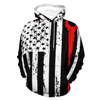 Ironworker Profession USA Flag Hoodie Pullover Hooded Sweatshirt Casual Sweater Tops with Pocket for Men Women S