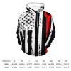 Ironworker Profession USA Flag Hoodie Pullover Hooded Sweatshirt Casual Sweater Tops with Pocket for Men Women S view 2