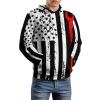 Ironworker Profession USA Flag Hoodie Pullover Hooded Sweatshirt Casual Sweater Tops with Pocket for Men Women S view 4