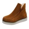 oiangi Platform Snow Boots for Women 2022 Winter Fashion Round Toe Plush Warm Slip on Flat Ankle Booties Solid Casual Comfortable Outdoor Ladies Shoes view 1
