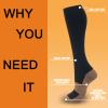fenglaoda 8 Pairs Compression Socks for Men & Women 20-30 mmHg Knee High Nurse Pregnant Running Medical and Travel Athletic(S/M,Multi15) view 2