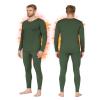 HEROBIKER Long Johns Thermal Underwear for Men Skiing Winter Warm Hunting Gear Base Layer Set Fleece Lined Top Bottom Green XX-Large view 1