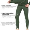 HEROBIKER Long Johns Thermal Underwear for Men Skiing Winter Warm Hunting Gear Base Layer Set Fleece Lined Top Bottom Green XX-Large view 3
