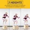 Holleyweb 3 in 1 Wood Plyo Box, Jump Box Plyometric Non-Slip for Skipping, Jumping,Box Jumps, Squats, Step-Ups, Dips, Rounded Corners for Safety (A-YD05003-USAM028) view 3