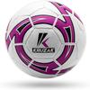 Kruzak Hand Stitched Official Size 5 Soccer Ball | Classic Match Ball for Professional Training | Perfect for Men, Women, Youth, Boys & Girls Soccer Players - Purple view 2
