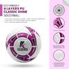 Kruzak Hand Stitched Official Size 5 Soccer Ball | Classic Match Ball for Professional Training | Perfect for Men, Women, Youth, Boys & Girls Soccer Players - Purple view 3