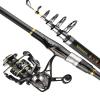 Telescopic Fishing Rod Fishing Rod and Reel Combos Carbon Fiber Telescopic Fishing Pole/Metal Fishing Reel Sea Saltwater Freshwater Kit Fishing Rod Kit Fishing Gear Fishing Rods view 1
