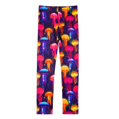 Camouflage Long Baby Kids Leggings Leggings Stretch Mermaid Trousers Toddler Print Yoga Girls Softball (Red, 3-4 Years)