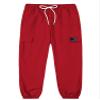 SANGTREE Girl's Cargo Pants, Elastic Waist Drawstring Multi Pockets Loose Tapered Cargo Jogger Pants for Girl, Red, 6-7 Years Little Kid = Tag 130 view 3