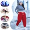 SANGTREE Girl's Cargo Pants, Elastic Waist Drawstring Multi Pockets Loose Tapered Cargo Jogger Pants for Girl, Red, 6-7 Years Little Kid = Tag 130 view 4