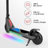 LINGTENG Electric Scooter for Kids Age of 6-9, Kick-Start Boost Scooter with Adjustable Speed and Height, Flash Wheel & Deck Lights view 2