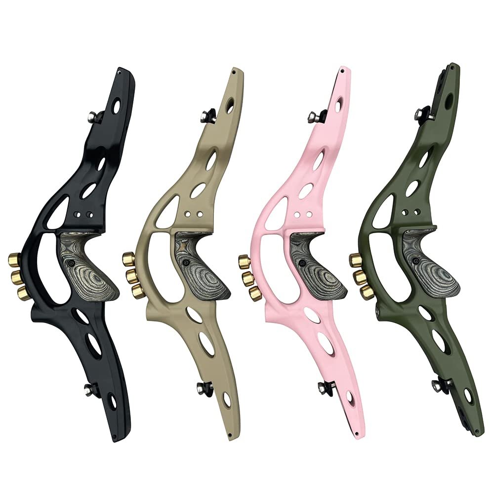 19" ILF Recurve Bow Riser Takedown Recurve Bow Handle Archery American Hunting Shooting (Grey-Green)