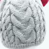 Crochet Earflap Hats Infant Baby Boy Girl Winter Hat Cat Beanie Hat with Scarf Fleece Lined Knitted Cap 0-2years Grey view 4