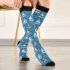 Wusikd Sailing Anchors Compression Socks for Women and Men Circulation Long Socks for Athletic Running 1 view 3