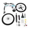 26 Inch Folding Mountain Bike, 21-Speed MTB Bicycle for Adult, High Carbon Steel Frame, Dual Disc Brake Non-Slip Outroad Mountain Bicycle for Men Women view 4