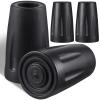 COHEALI 4pcs Trekking Pole Tips Caps for Walking Sticks Flexible Protectors for Hiking and Trekking Poles Easy Install Accessories for Hard view 1