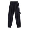 Moily Kids Girls Loose Fit Harem Sweatpants with Chain for Hiphop/Street Dance Competition Black 10 Years view 2