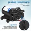 ECO-WORTHY 42-Series 12V RV Water Pump with Pressure Switch, 3.5GPM 55PSI 12 Volt Water Pressure Diaphragm Pump Self Priming for Boat Marine Shower Camper Truck Potable Use view 3