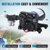 ECO-WORTHY 42-Series 12V RV Water Pump with Pressure Switch, 3.5GPM 55PSI 12 Volt Water Pressure Diaphragm Pump Self Priming for Boat Marine Shower Camper Truck Potable Use view 4