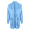 Womens Velvet Blazer Cozy Lightweight Outerwear Retro Buttons Long Sleeve Pokets Jacket Cardigan Coat Office Blazers view 3