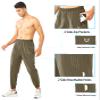 NORTHYARD Men's Athletic Running Pants Lightweight Workout Joggers Quick Dry Gym Sweatpants Active Sports Track Training DARKKHAKI S view 4