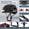 Gudook Bike Helmet with LED Light: Bicycle Helmets for Men & Women & Adults with Front and Rear Lights Adjustable Cycling Helmet for Urban Commuter Mountain Road Biker view 4