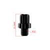 10 Pieces M7 Bicycle Brake Lever Adjustment Screw, Aluminum Alloy Brake Cable Lever Barrel Adjusters Nut Screws (Black) view 2