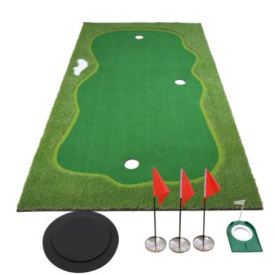 Golf Putting Green, Practice Putting Green Mat, Large Professional Golfing Training Mat for Indoor Outdoor