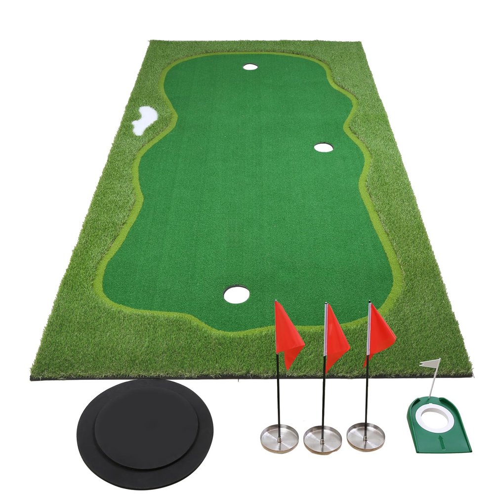 Golf Putting Green, Practice Putting Green Mat, Large Professional Golfing Training Mat for Indoor Outdoor