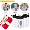 6 Pack Sublimation Water Bottle Blanks, 24oz Personalized Water Bottles Bulk with Handle & Straw Lid, Stainless Steel, Lightweight for Sports Travel Gym Running, DIY Gift for Teacher Nurse, White view 2