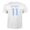 FLAURA Argentina Soccer #11 Di Maria World Football Adult Mens Unisex T-Shirt (White, 4X-Large) view 3