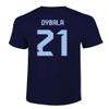 FLAURA Argentina Soccer #21 Dybala World Football Adult Mens Unisex T-Shirt (Navy, 4X-Large) view 3