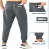 NORTHYARD Men's Athletic Running Pants Lightweight Workout Joggers Quick Dry Gym Sweatpants Active Sports Track Training SMOKEGREY M view 3