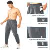 NORTHYARD Men's Athletic Running Pants Lightweight Workout Joggers Quick Dry Gym Sweatpants Active Sports Track Training SMOKEGREY M view 4