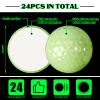 Deekin 24 Pcs Glow in The Dark Golf Balls for Night Sports Fluorescent Night Glow Golf Balls Gift Novelty Light up LED Stocking Stuffers for Men Women view 3
