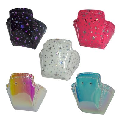 Capetos Roller Skates - TPU Toe Cap Guard Protectors Roller Skate Derby Speed - Pair (Pink Stars)