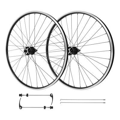 29 Inch Bicycle Mountain Bike Wheel Set, Aluminum Alloy Rim Disc Brake MTB Wheelset, Quick Release Front Back Wheels Black Bike Wheels