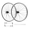 29 Inch Bicycle Mountain Bike Wheel Set, Aluminum Alloy Rim Disc Brake MTB Wheelset, Quick Release Front Back Wheels Black Bike Wheels view 1