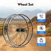 29 Inch Bicycle Mountain Bike Wheel Set, Aluminum Alloy Rim Disc Brake MTB Wheelset, Quick Release Front Back Wheels Black Bike Wheels view 3