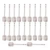MOOKEENONE 20PCS Silver Sport Inflating Standard Size Needle Pin Nozzle Football Basketball Soccer Ball Air Pump view 1