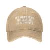 It's Weird Being The Same Age As Old People Baseball Cap Women Men Dad Hat Golf Cowboy Hat Trucker Hat Natural view 2