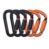 FVW 5Pack Heavy Duty Climbing Carabiners, 25KN UIAA Certified Auto Locking Climbing Carabiners Clips for Hammocks, Swing, Locking Dog Leash and Harness, Camping, Hiking & Utility (Black*3, Orange*2) view 1