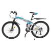 Gdrasuya10 26 Inch Folding Mountain Bike 21 Speed Foldable Mountain Bike Bicycle for Adult Men Women Outdoor Cycling Dual Disc Brakes MTB Bicycle Bike view 2