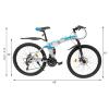 Gdrasuya10 26 Inch Folding Mountain Bike 21 Speed Foldable Mountain Bike Bicycle for Adult Men Women Outdoor Cycling Dual Disc Brakes MTB Bicycle Bike view 3