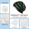 Niqqzit Thin Green Line American Flag Beanie Hat for Men/Women Slouchy Beanie Ski Skull Cap Winter Thin Stretch Acrylic Knit Hat view 4