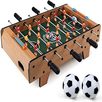 ONOTEC Tabletop Foosball Table- Portable Mini Table Football/Soccer Game Set with Two Balls and Score Keeper for Adults and Kids