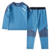 Hansber Kids Boys Girls Thermal Underwear Set Long Johns Base Layer Top with Pants Fall Winter Warm Outfits Blue 13-14 view 1